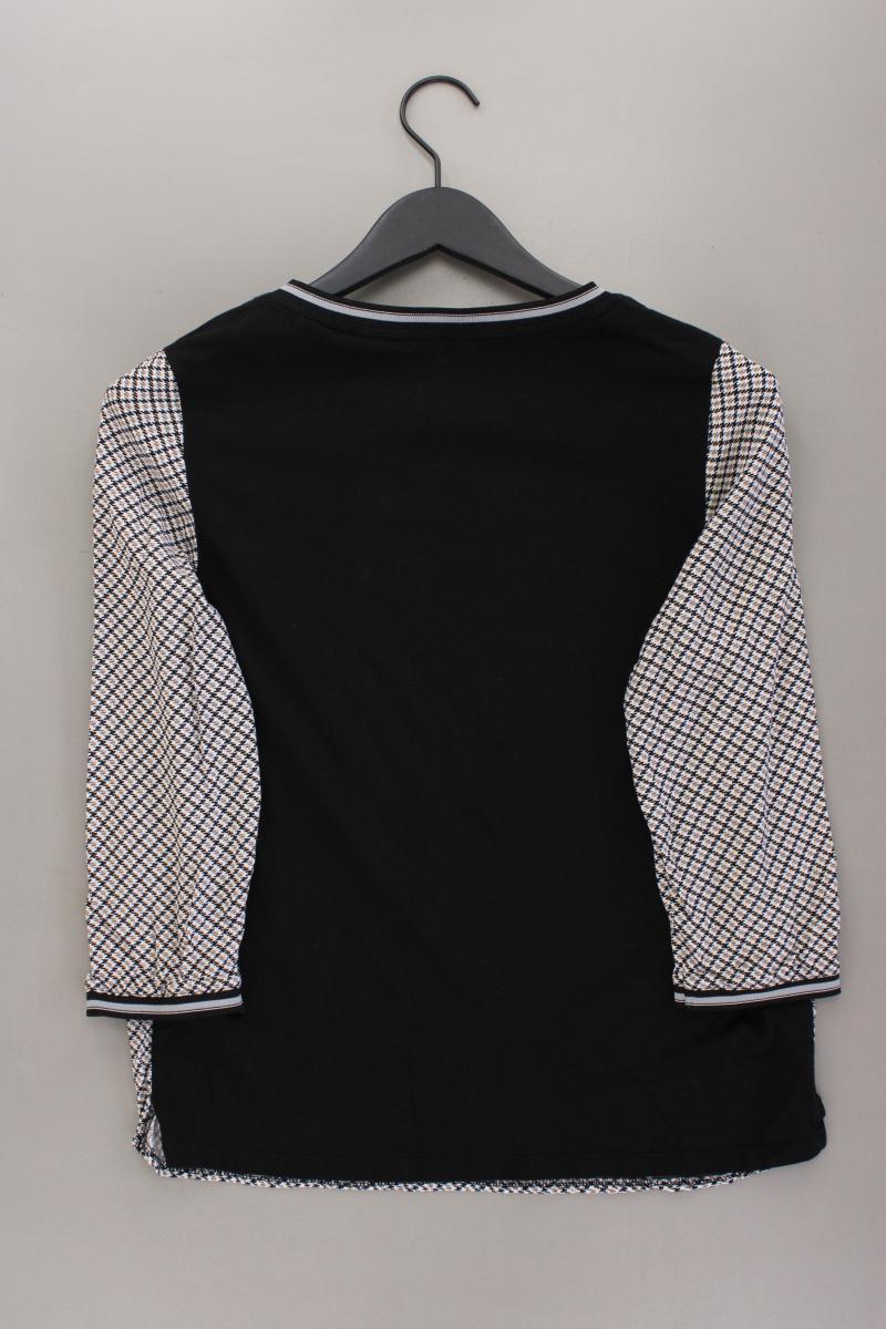 Tom Tailor Classic Bluse Gr. S hahnentritt 3/4 Ärmel grau aus Viskose