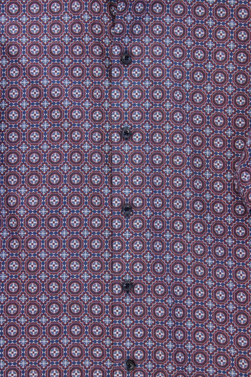 Olymp Kurzarmhemd für Herren Gr. Hemdgröße 42 neuwertig mehrfarbig aus Baumwolle