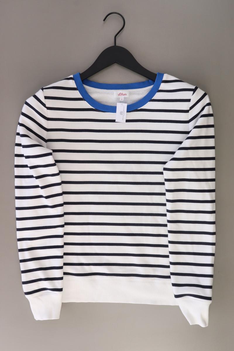 s.Oliver Feinstrickpullover Gr. 34 gestreift weiß