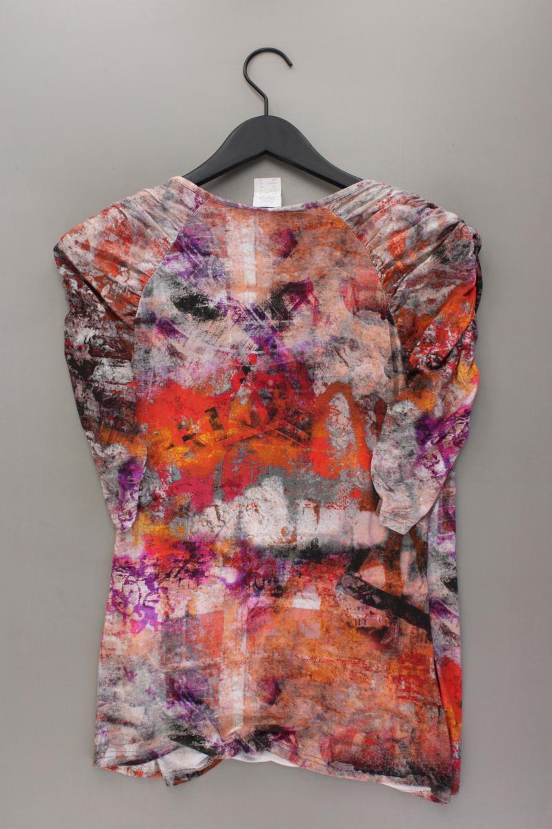 Alba Moda Printshirt Gr. 42 Kurzarm mehrfarbig aus Viskose