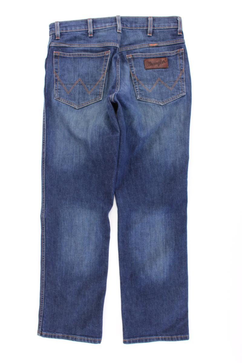 Wrangler Straight Jeans für Herren Gr. W33/L30 blau aus Baumwolle