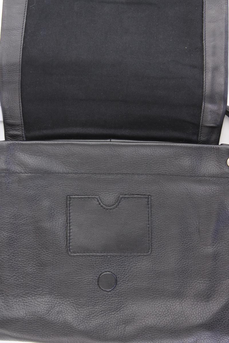 Bugatti Schultertasche schwarz aus Leder