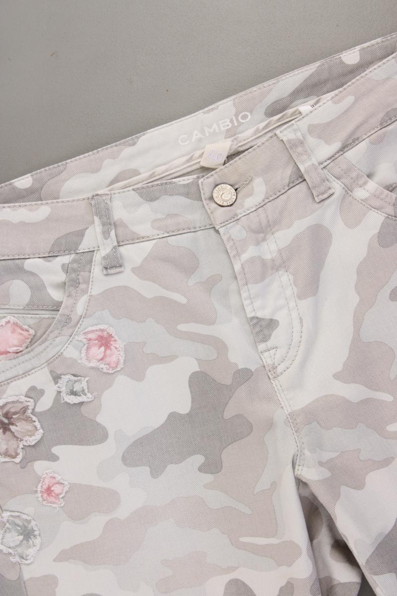Cambio Hose Gr. 40 camouflage grau aus Baumwolle