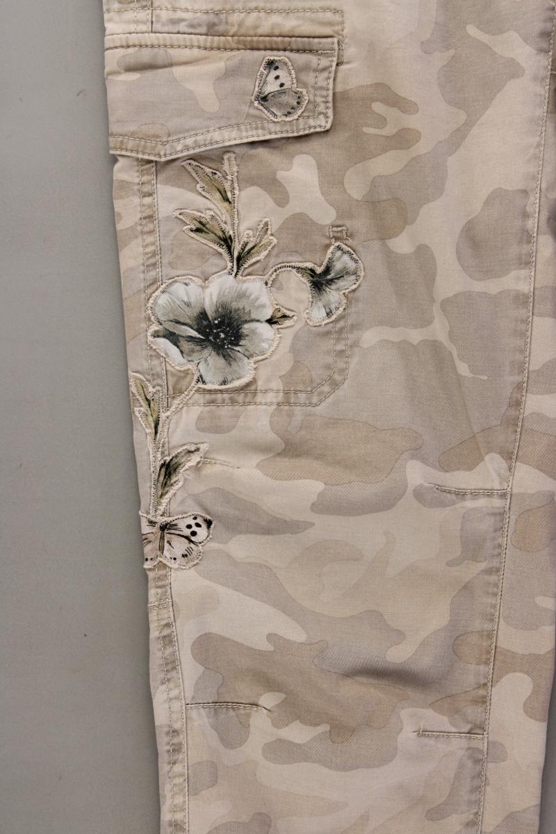 Cambio Cargohose Gr. 42 camouflage braun aus Baumwolle