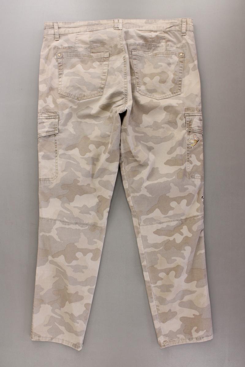 Cambio Cargohose Gr. 42 camouflage braun aus Baumwolle