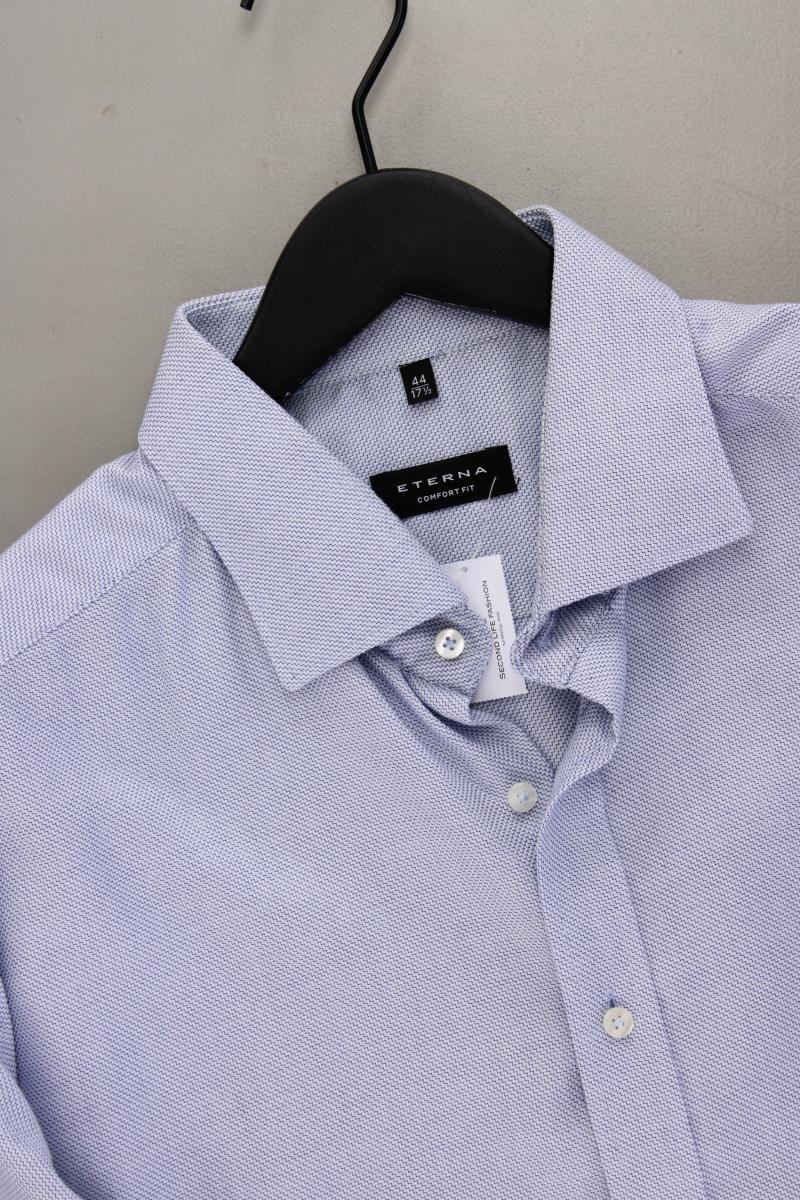 Eterna Langarmhemd für Herren Gr. Hemdgröße 44 blau