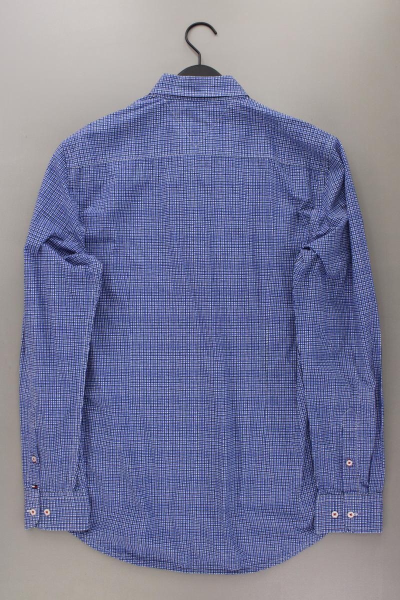 Tommy Hilfiger Langarmhemd für Herren Gr. L blau aus Baumwolle