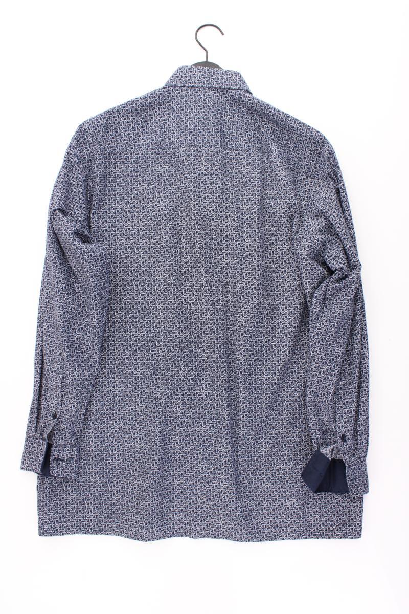 Olymp Langarmhemd für Herren Gr. Hemdgröße 44 neuwertig blau aus Baumwolle