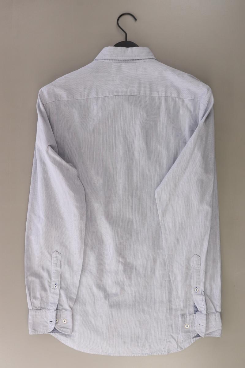 Tommy Hilfiger Langarmhemd für Herren Gr. L blau aus Baumwolle