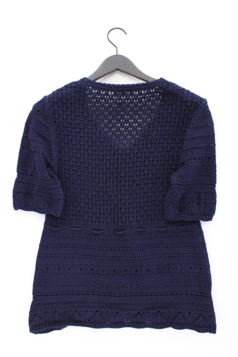 Street One Strickshirt Gr. 42 Kurzarm blau