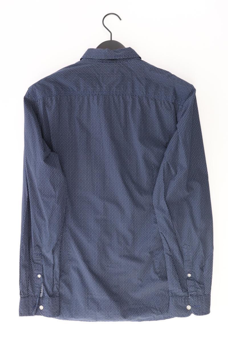 Esprit Langarmhemd für Herren Gr. L blau aus Baumwolle