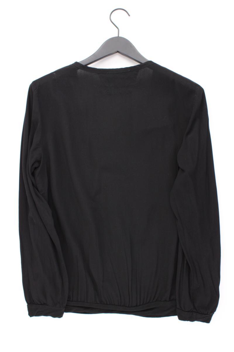 s'questo Langarmbluse Gr. 40 schwarz aus Viskose