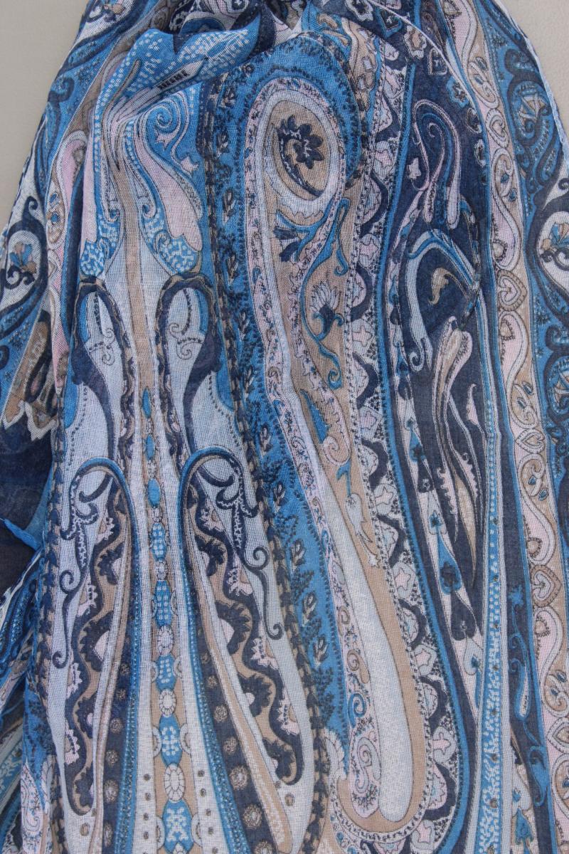 Tuch mit Paisleymuster blau aus Polyester