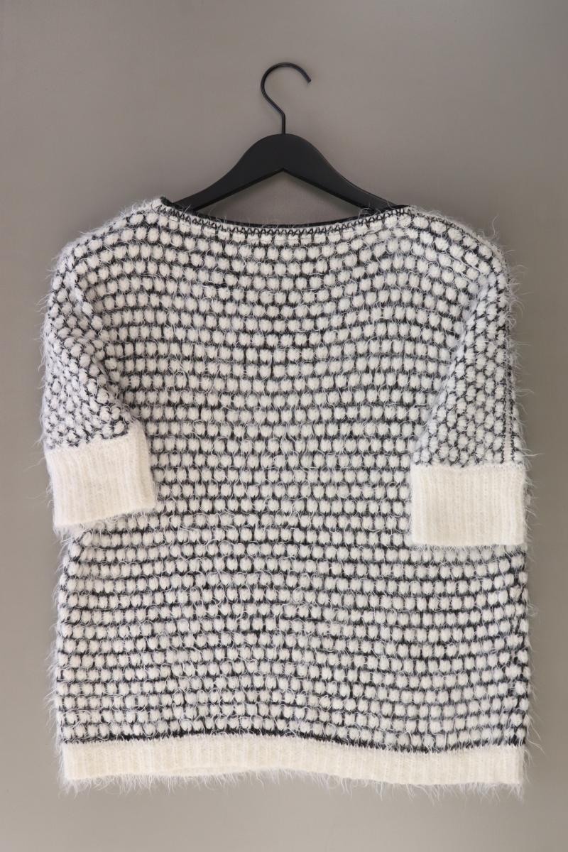 comma, Grobstrickpullover Gr. 38 grau aus Polyamid