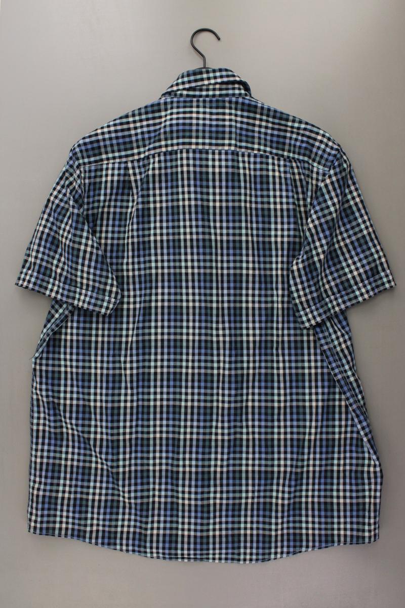 Casa Moda Karohemd für Herren Gr. Hemdgröße 43/44 kariert Kurzarm blau