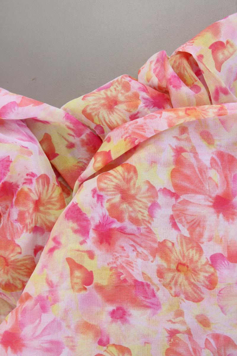 Tuch mit Blumenmuster rosa aus Polyester