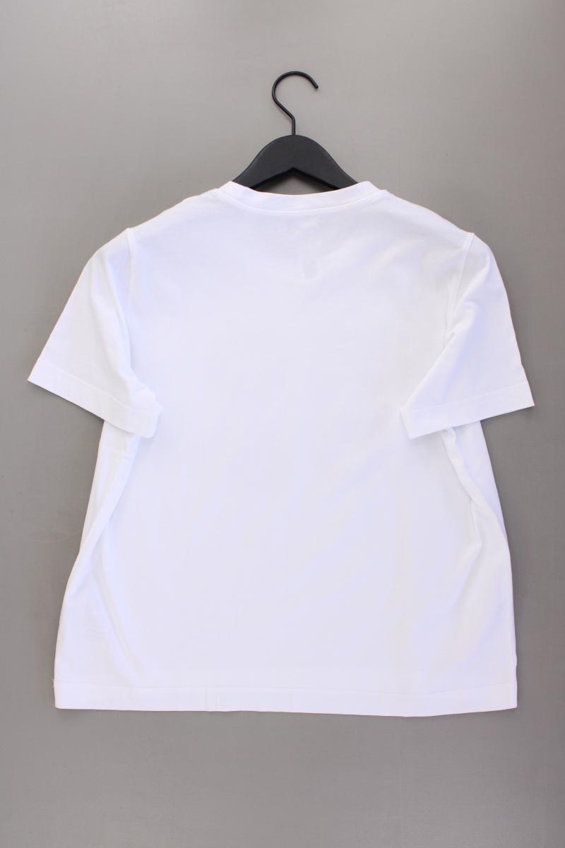 Esprit Printshirt Gr. XL neuwertig Kurzarm weiß aus Baumwolle