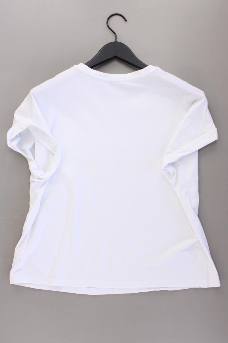 Taifun Printshirt Gr. 42 Kurzarm weiß
