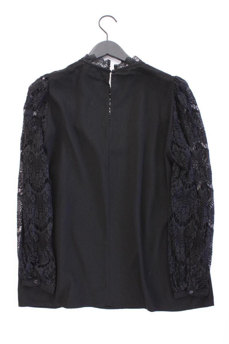 Zizzi Langarmbluse Gr. 42/44 schwarz aus Polyester