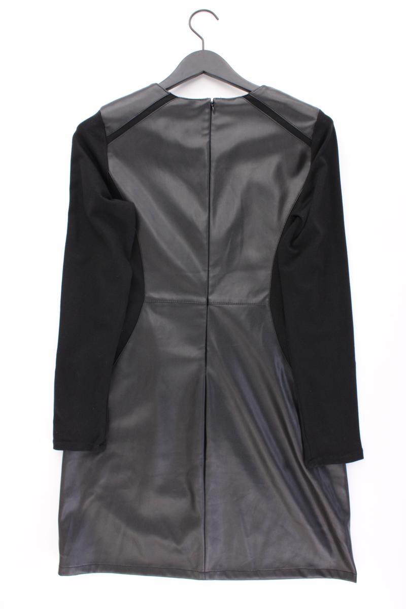 Only Kunstlederkleid Gr. L Langarm schwarz aus Polyester