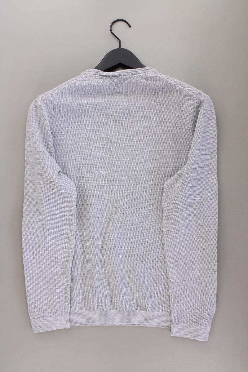 s.Oliver Feinstrickpullover für Herren Gr. L grau aus Baumwolle
