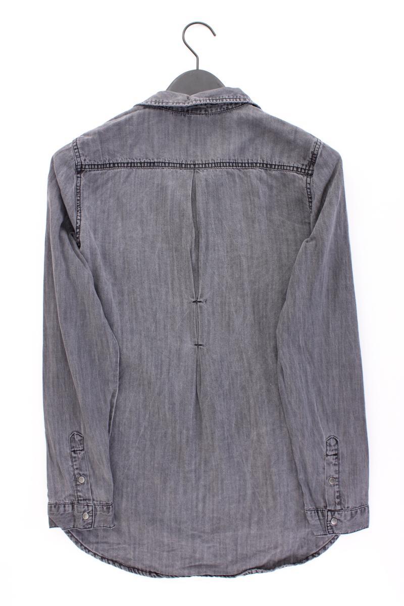Vero Moda Jeansbluse Gr. L Langarm grau aus Lyocell