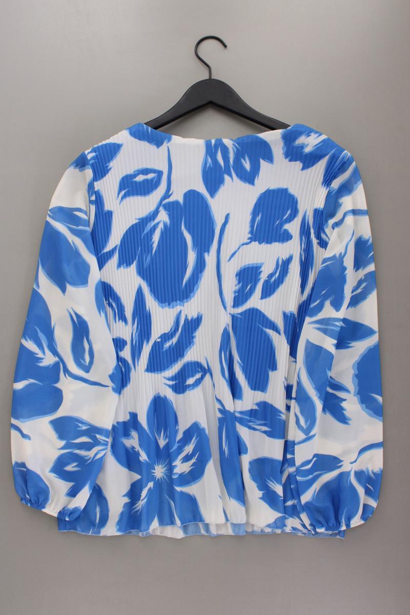 Zabaione Langarmbluse Gr. XXL mit Blumenmuster blau