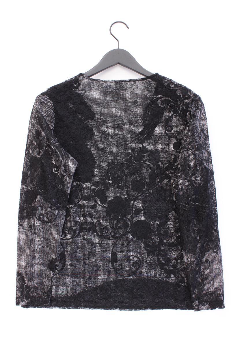 Pause Cafe Shirt mit Spitze Gr. 46 Langarm schwarz aus Polyester