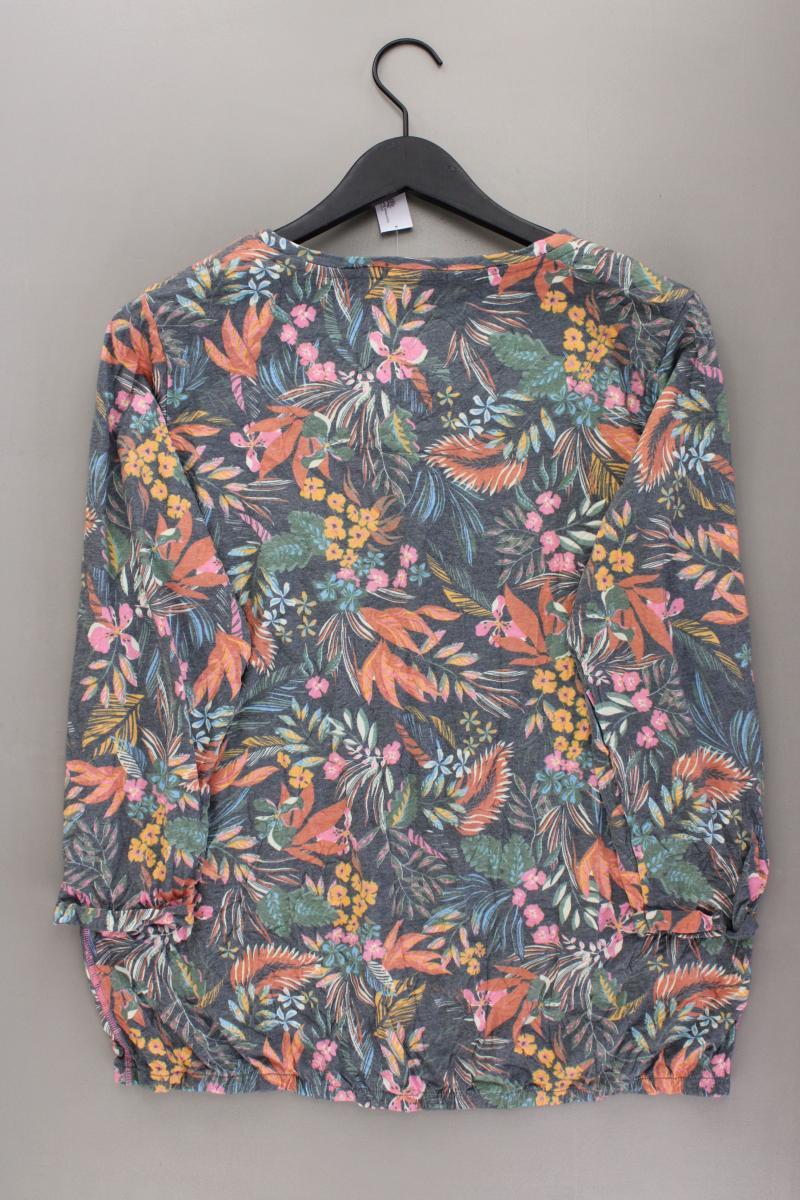 Cecil Printshirt Gr. L mit Blumenmuster 3/4 Ärmel mehrfarbig aus Polyester