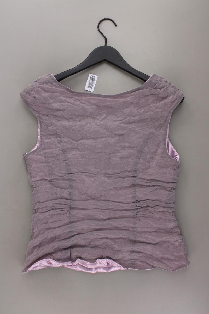 Vera Mont Slim Top Gr. 46 lila aus Metallfaser