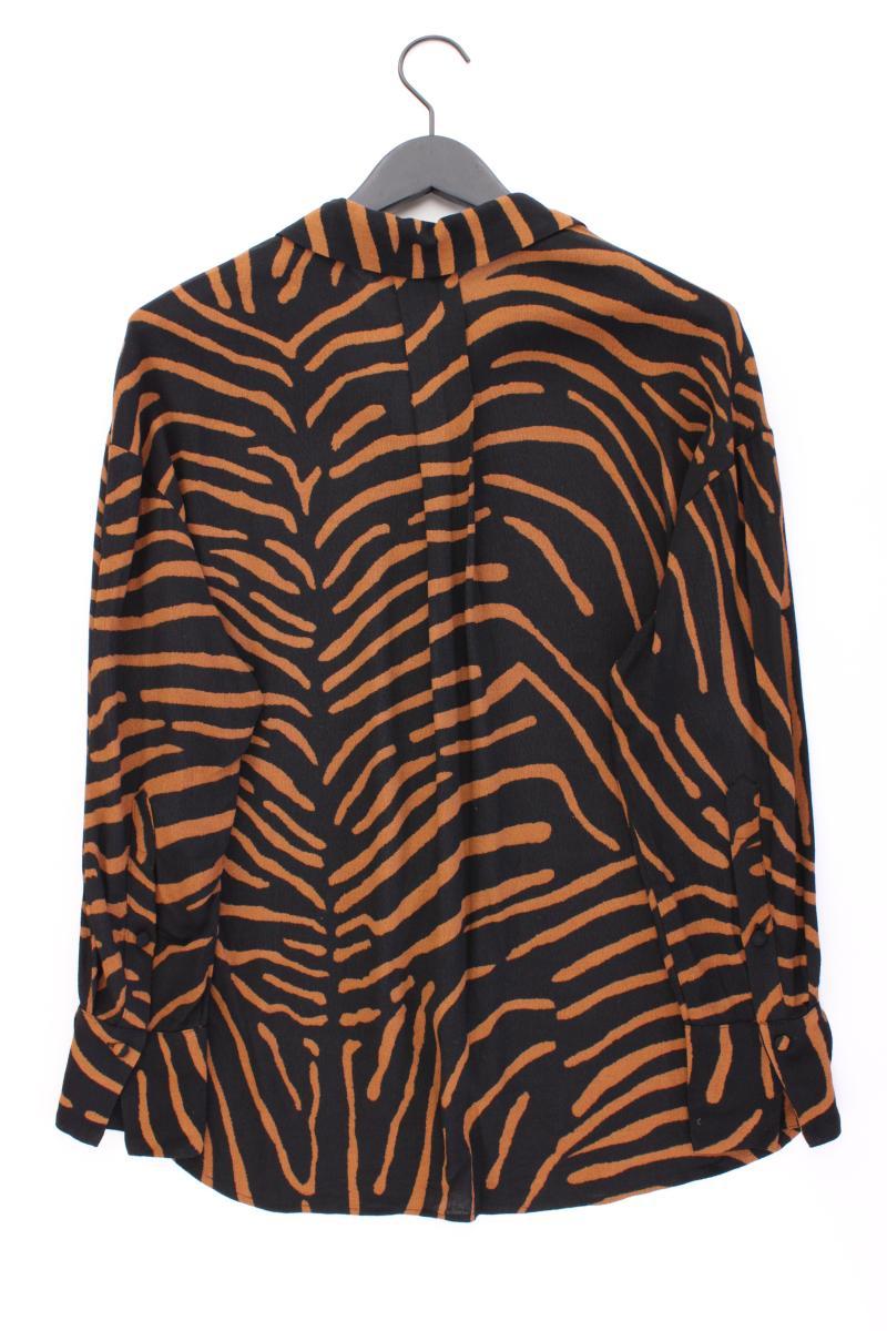 Mango Langarmbluse Gr. L schwarz