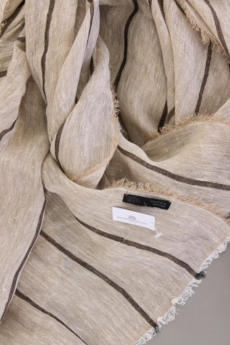 Zara Tuch gestreift neuwertig creme