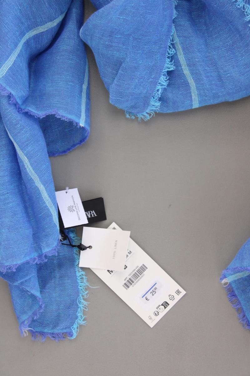 Zara Tuch gestreift neu mit Etikett Neupreis: 25,95€! blau aus Leinen