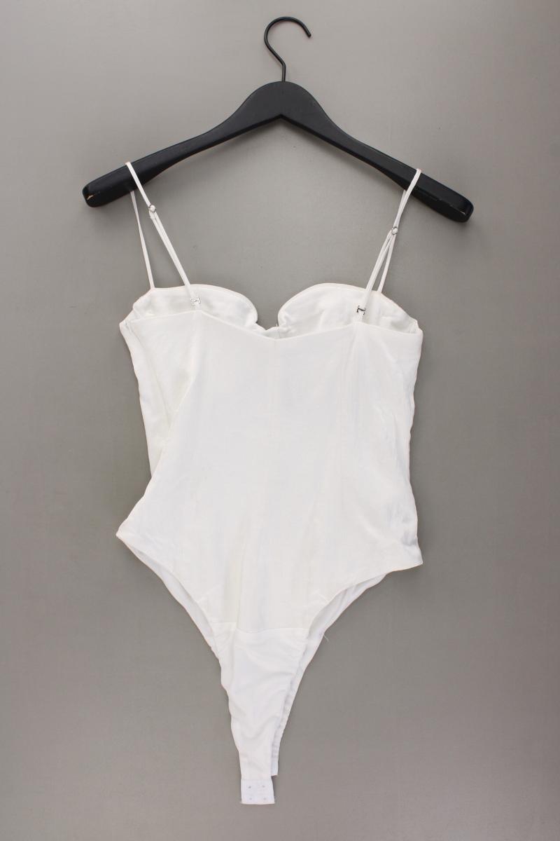 Zara Spaghetti-Top Gr. L weiß aus Viskose