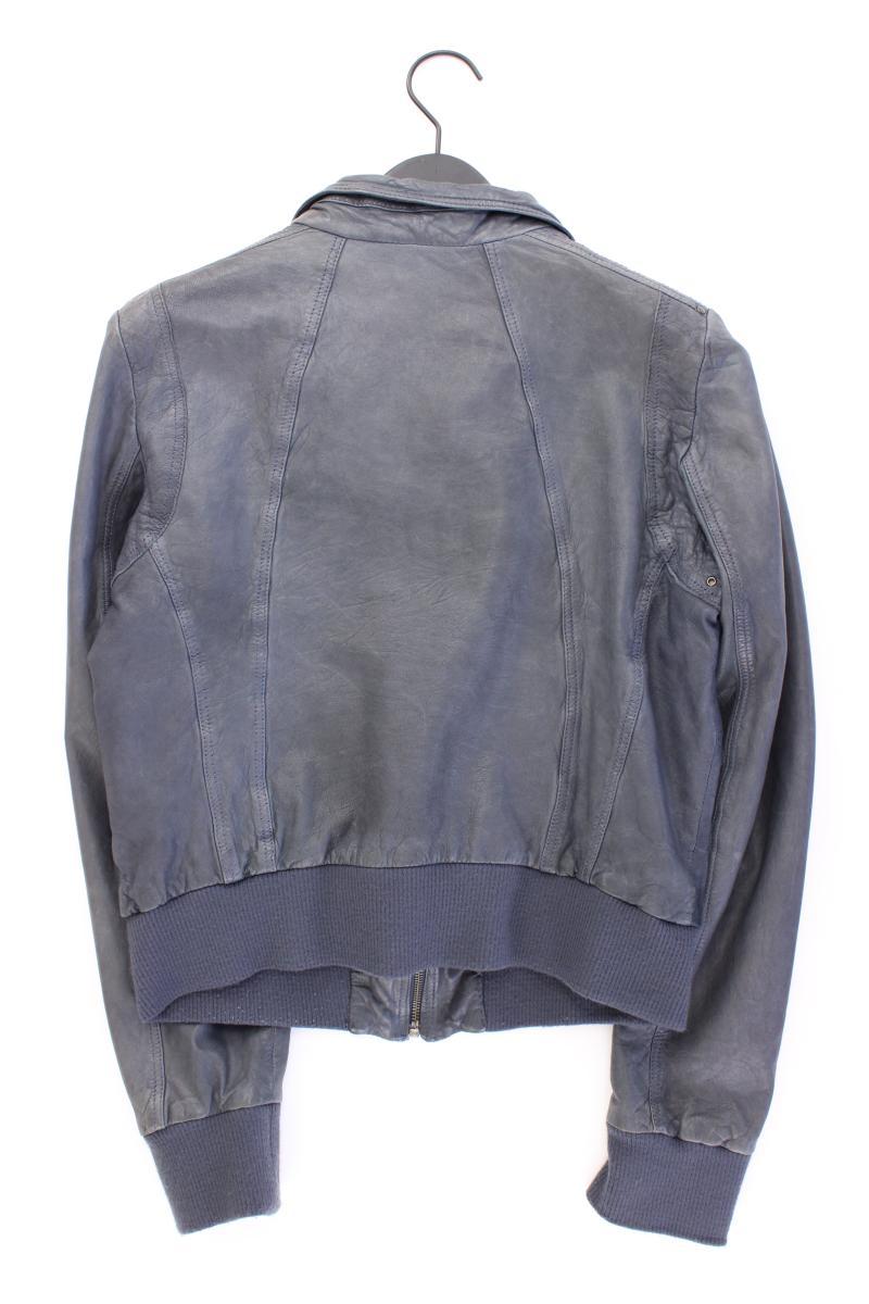 Mexx Lederjacke Gr. 44 blau