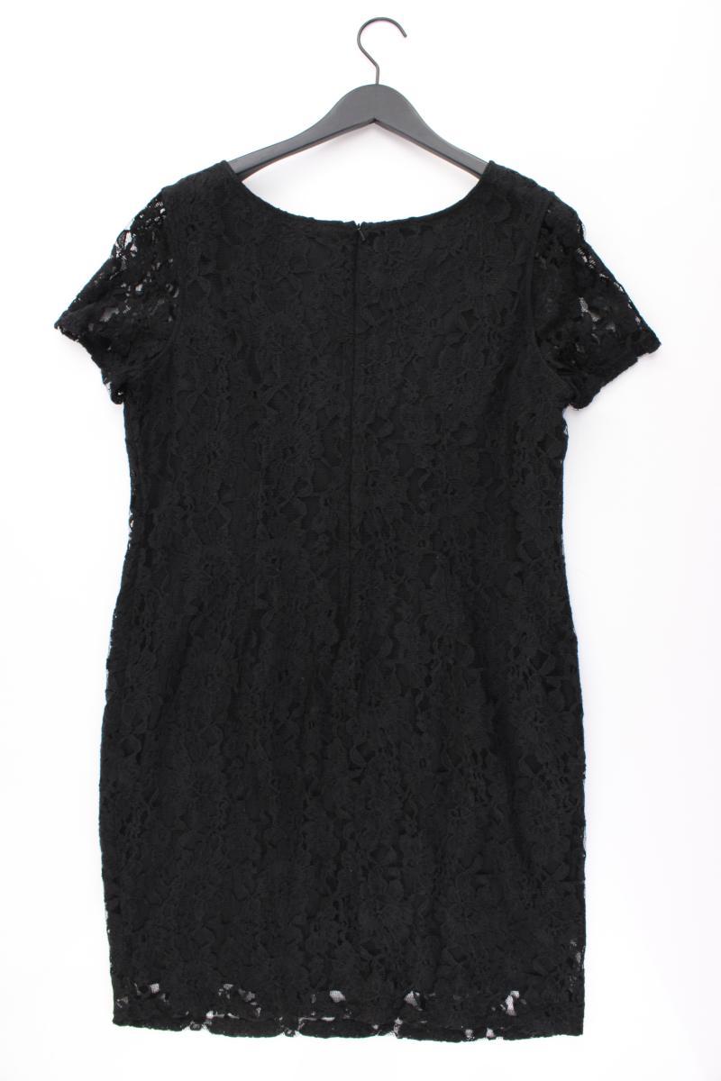 Bonita Spitzenkleid Gr. 46 Kurzarm schwarz aus Baumwolle