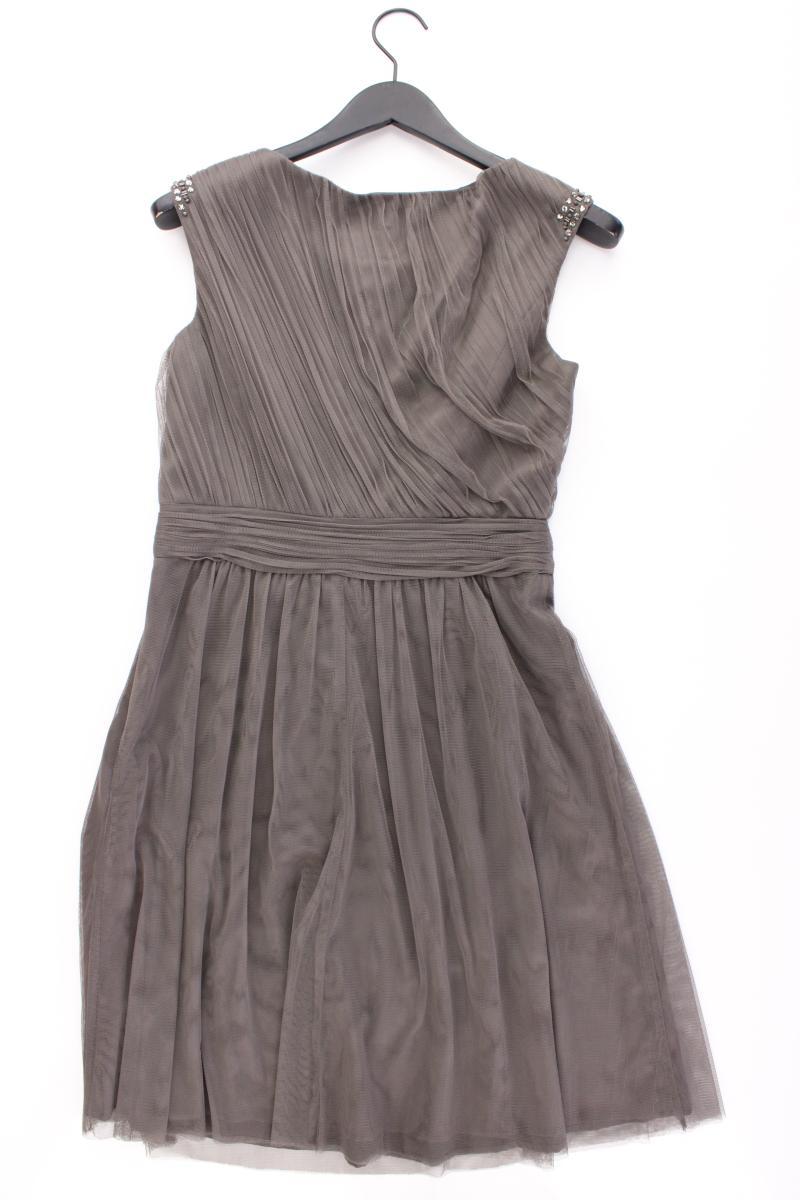 Esprit Abendkleid Gr. 38 neuwertig Ärmellos grau aus Polyester