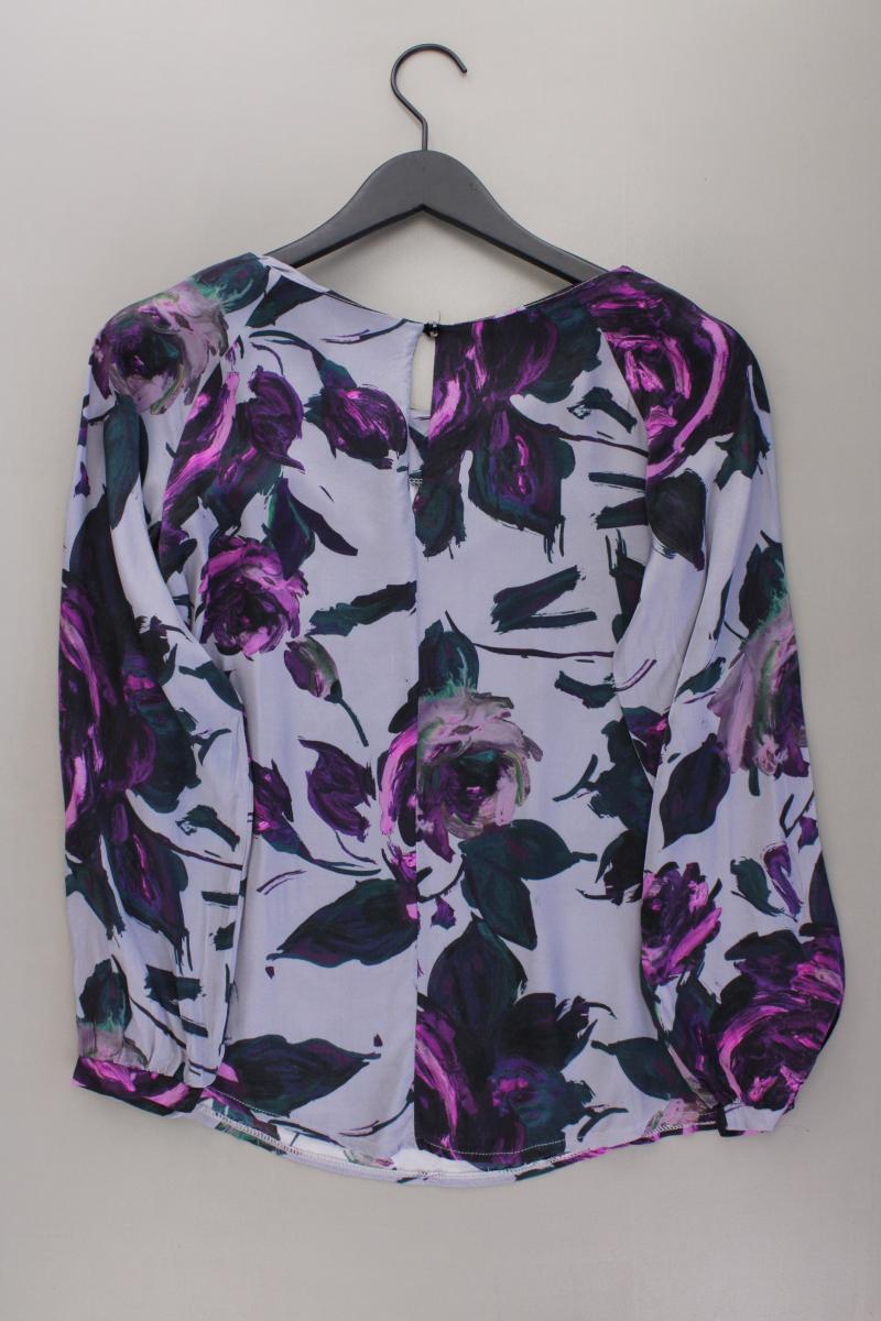 Public Langarmbluse Gr. S mit Blumenmuster lila aus Viskose