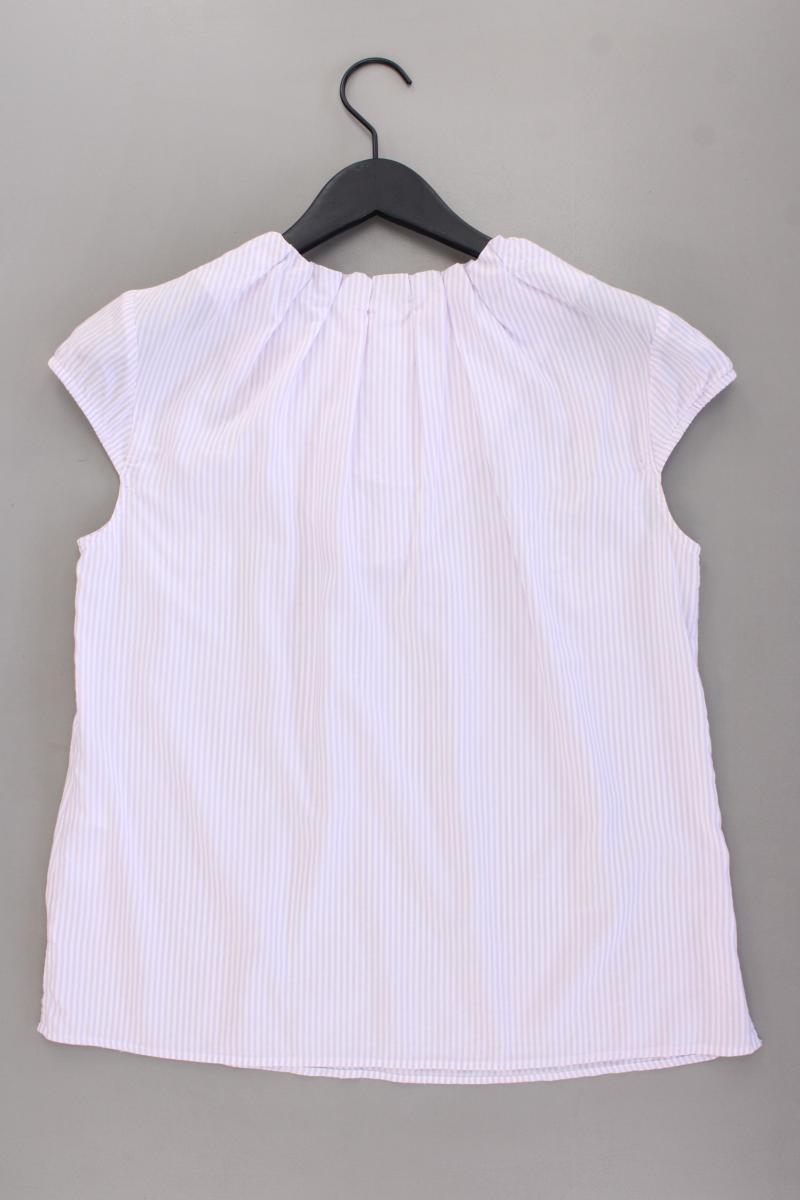 Betty & Co. Kurzarmbluse Gr. 40 gestreift lila aus Lyocell