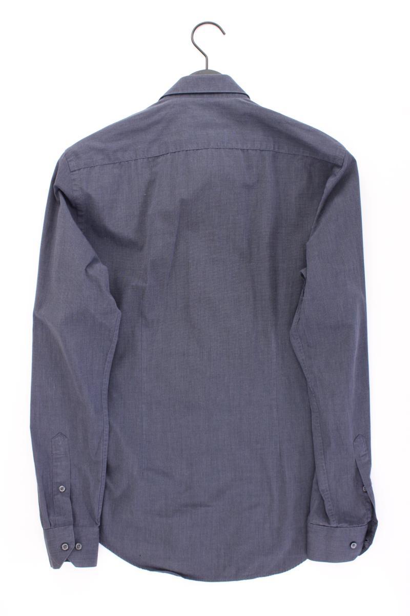 Zara Langarmhemd für Herren Gr. M blau