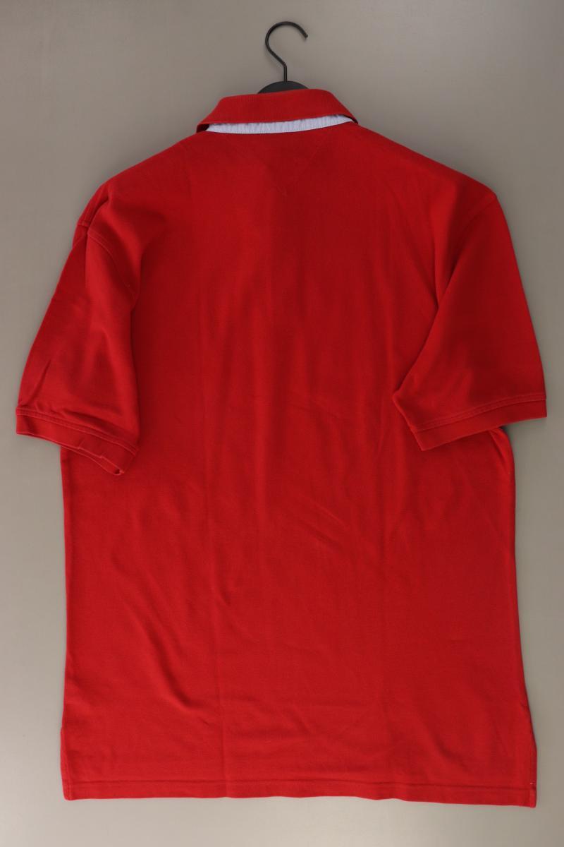 Tommy Hilfiger Poloshirt für Herren Gr. XL Kurzarm rot aus Baumwolle