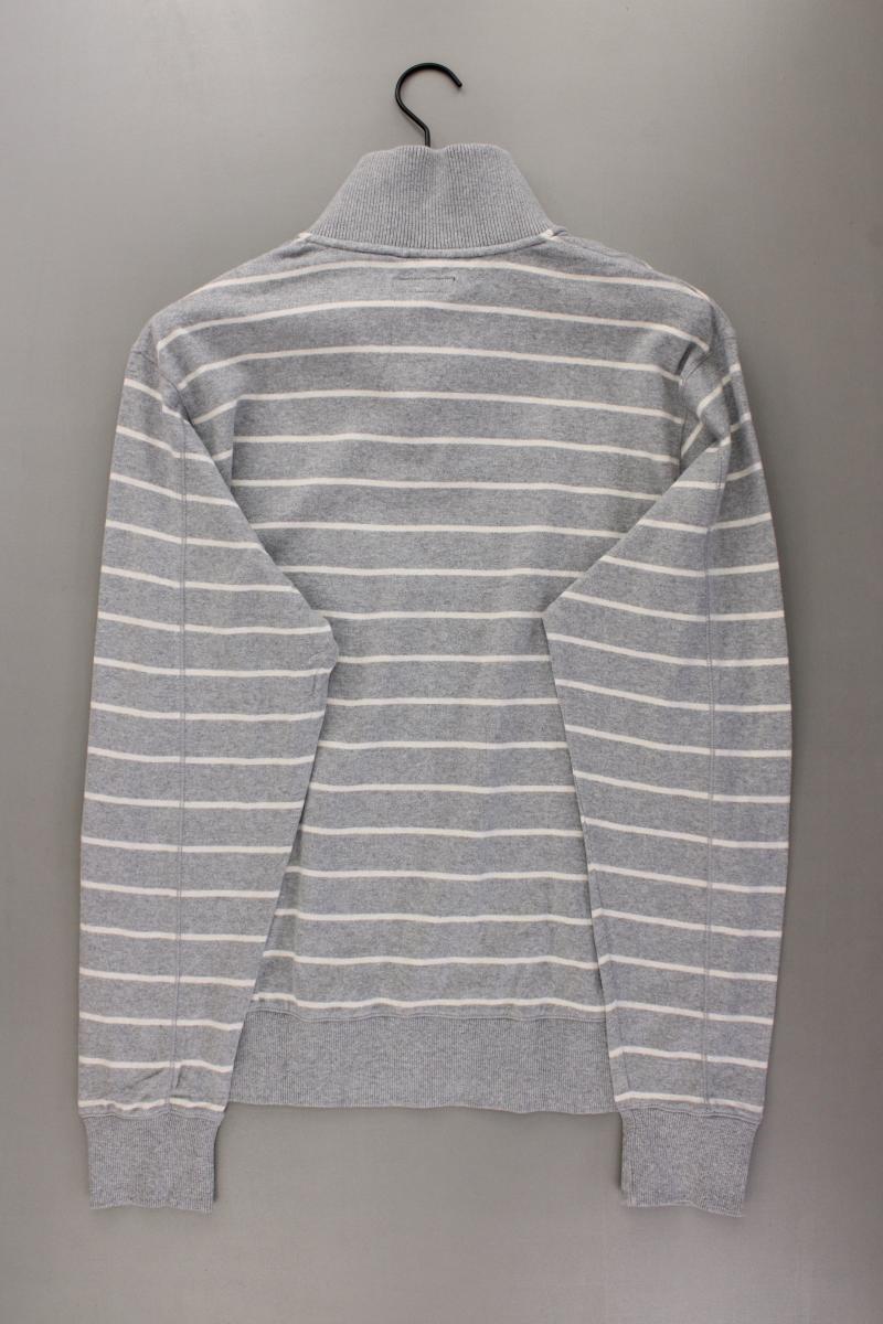 Gant Feinstrickpullover für Herren Gr. XL gestreift grau aus Baumwolle