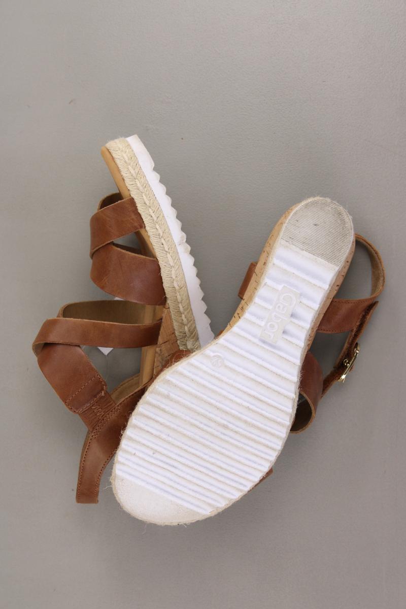 Gabor Sandalen Gr. 38,5 braun aus Leder