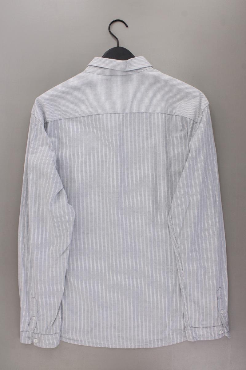 Tom Tailor Langarmhemd für Herren Gr. XXL gestreift grau