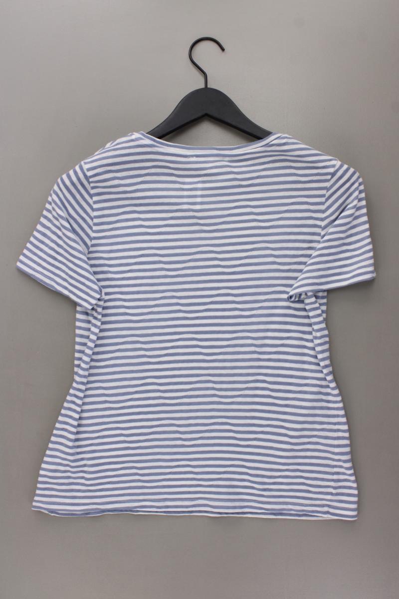 Garcia Jeans Ringelshirt Gr. L gestreift Kurzarm blau aus Baumwolle