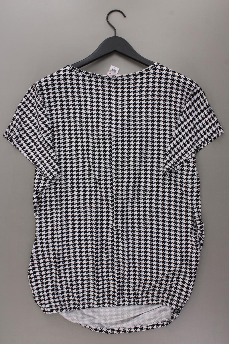 Alba Moda Kurzarmbluse Gr. 48 hahnentritt schwarz aus Viskose