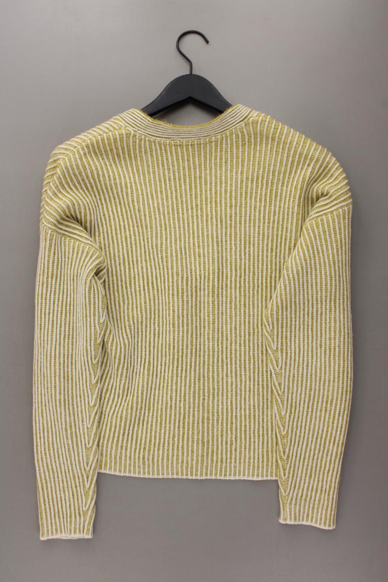 Zero Strickjacke Gr. 42 neuwertig Langarm gelb aus Polyacryl