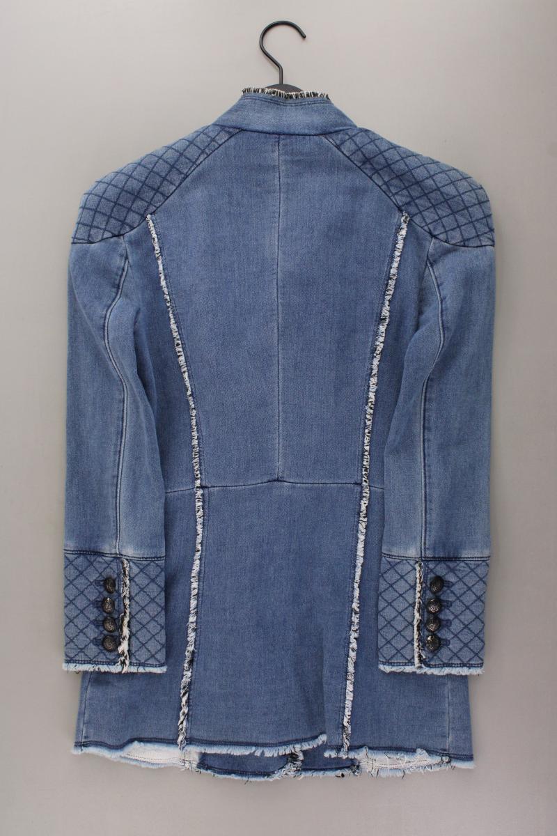 Reinders Slim Mantel Gr. S neuwertig blau aus Baumwolle