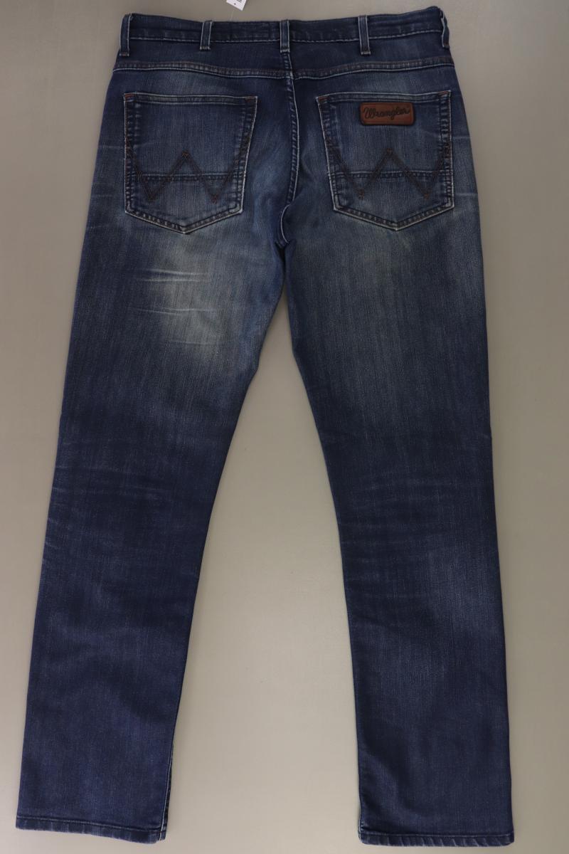 Wrangler Straight Jeans für Herren Gr. W35/L34 blau aus Baumwolle