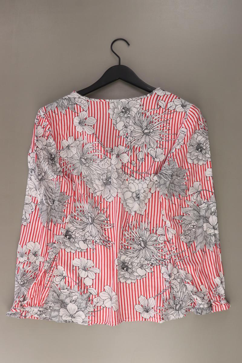 Bonita Langarmbluse Gr. 44 mit Blumenmuster rot